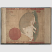 猪の十二支 江戸時代の絵画 日本 薄葉紙 (正面)