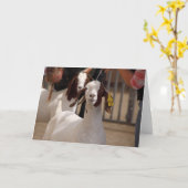 猪ヤギショー カード (黄色い花)