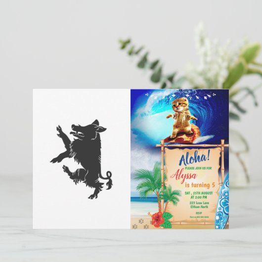 猪踊り紋 招待状 (スタンド正面)