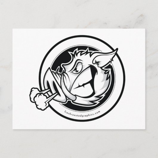 猪頭はがき ポストカード (正面)