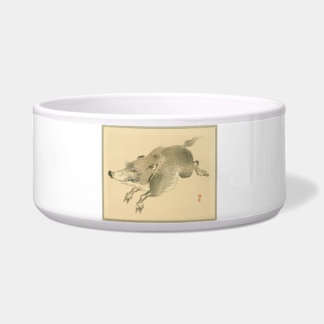 猪 (日本の芸術) (by鴨庭バイレイ) ボウル (正面)