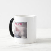 猫あくびをする モーフィングマグカップ (正面左)