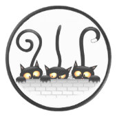 猫いけなとよくはしゃぐキャラクター アイスホッケーパック (正面)