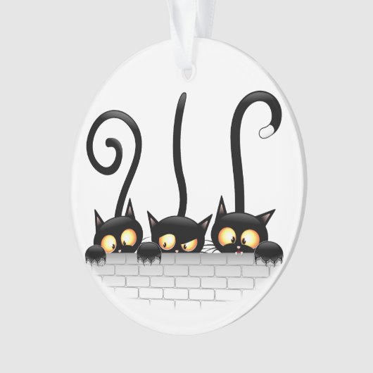 猫いけなとよくはしゃぐキャラクター オーナメント (正面)