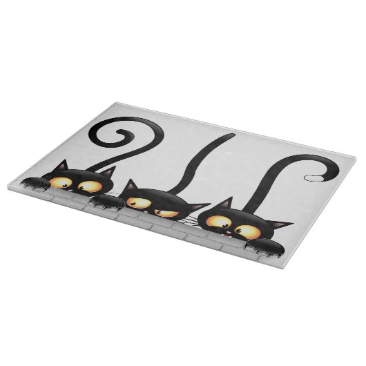 猫いけなとよくはしゃぐキャラクター カッティングボード (角)