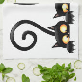 猫いけなとよくはしゃぐキャラクター キッチンタオル (折り畳み)