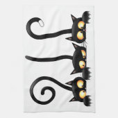 猫いけなとよくはしゃぐキャラクター キッチンタオル (縦)