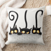 猫いけなとよくはしゃぐキャラクター クッション (ブランケット)