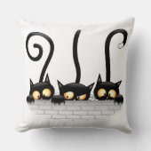 猫いけなとよくはしゃぐキャラクター クッション (正面)