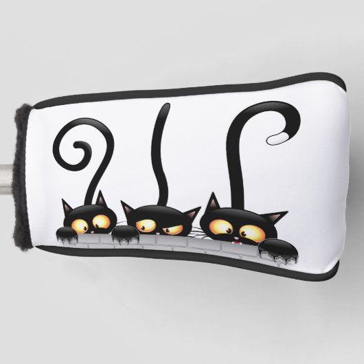 猫いけなとよくはしゃぐキャラクター ゴルフヘッドカバー (正面)