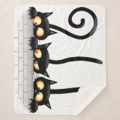 猫いけなとよくはしゃぐキャラクター シェルパブランケット (正面)