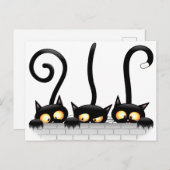 猫いけなとよくはしゃぐキャラクター シーズンポストカード (正面/裏面)