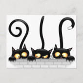 猫いけなとよくはしゃぐキャラクター シーズンポストカード (正面)