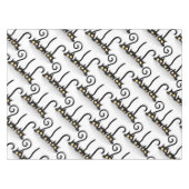 猫いけなとよくはしゃぐキャラクター テーブルクロス (正面(横))