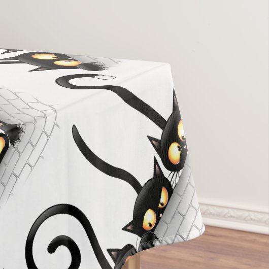 猫いけなとよくはしゃぐキャラクター テーブルクロス (インサイチュ)