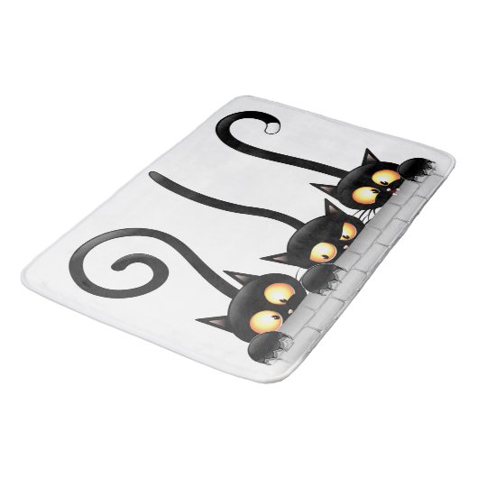 猫いけなとよくはしゃぐキャラクター バスマット (アングル)