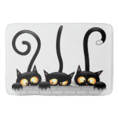 猫いけなとよくはしゃぐキャラクター バスマット (正面)