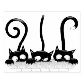 猫いけなとよくはしゃぐキャラクター ラバースタンプ (インプリント)