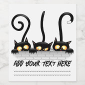 猫いけなとよくはしゃぐキャラクター ワインラベル (シングルラベル)