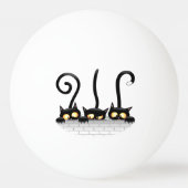 猫いけなとよくはしゃぐキャラクター 卓球ボール (正面)