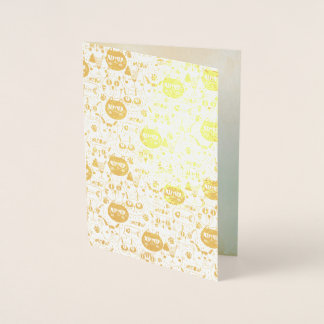 猫いけなカード 箔カード