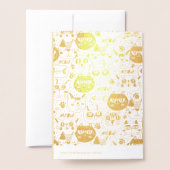 猫いけなカード 箔カード (裏面封筒付き)