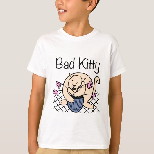 猫いけな漫画 Tシャツ (正面)