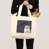 猫いけな ラージトートバッグ (正面(商品))