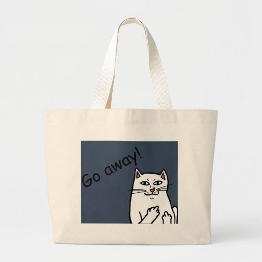 猫いけな ラージトートバッグ (正面)