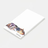 "猫うたた寝のトリオ"のプリント ポストイット (アングル)