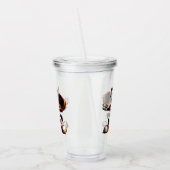 猫おっちょこちょいの野球の投手 アクリルタンブラー (左)