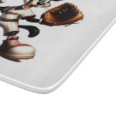 猫おっちょこちょいの野球の投手 カッティングボード (角)