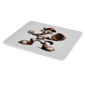 猫おっちょこちょいの野球の投手 カッティングボード (角)