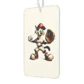 猫おっちょこちょいの野球の投手 カーエアーフレッシュナー (左)