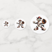 猫おっちょこちょいの野球の投手 コンフェッティ (裏面)