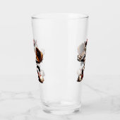 猫おっちょこちょいの野球の投手 タンブラーグラス (左)