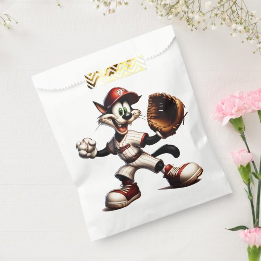 猫おっちょこちょいの野球の投手 フェイバーバッグ (封をした状態)