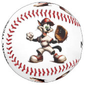 猫おっちょこちょいの野球投手がAdd Nameを強奪 ソフトボール (正面左)