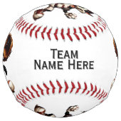 猫おっちょこちょいの野球投手がAdd Nameを強奪 ソフトボール (裏面)