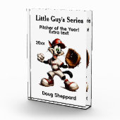 猫おっちょこちょいの野球投手五文字場 フォトブロック (右)