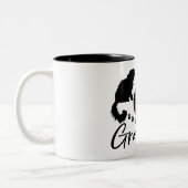 猫おばあちゃん子ネコ愛人 ツートーンマグカップ (左)