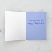 猫おもしろいあくびする誕生日 カード (内部)