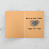 猫おもしろいから10代の若者への挨拶 カード (内部)