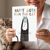 猫おもしろいから60誕生日happy 予測できな & カード
