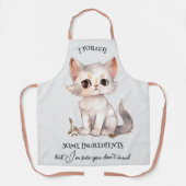 猫おもしろいかわいい祖母 エプロン (正面)