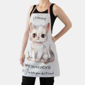 猫おもしろいかわいい祖母 エプロン (インサイチュ)