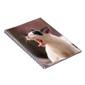 猫おもしろいがあくびをする ノートブック (右側)