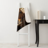 猫おもしろいがトイレ | バスルーム予測できなユーモア シェルパブランケット (インサイチュ)