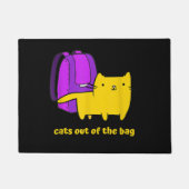 猫おもしろいがバッグ ドアマット (正面)