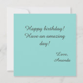 猫おもしろいがヨガに カード (裏面)